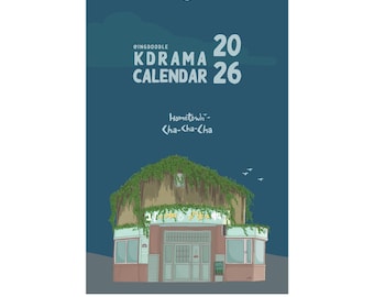 Kdrama 2026 Wall Calendar | Kdrama Merch | Part 2