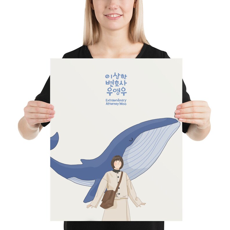 Extraordinary Attorney Woo Big Whale Kdrama Poster Park Etsy