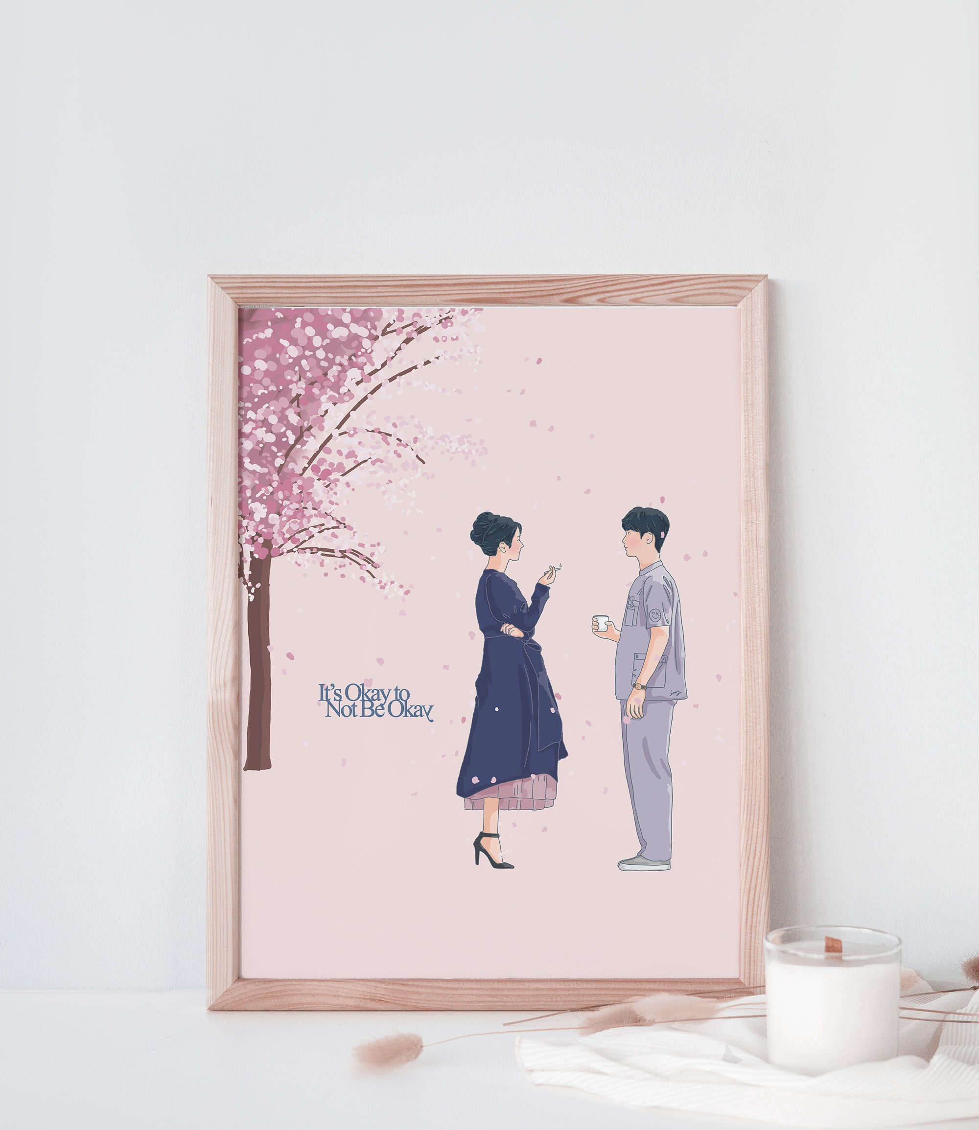 It's Okay to Not Be Okay Kdrama Poster - Kim Soo Hyun | Seo Yea Ji