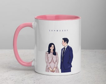Snowdrop Kdrama Mug | Jung Hae In | Jisoo | Kdrama Fan Art Gift Mug | Kdrama Merch