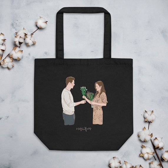 Crash Landing On You - Eco Tote Bag | Hyun Bin | Son Ye Jin | CLOY Couple | CLOY Kdrama Merch