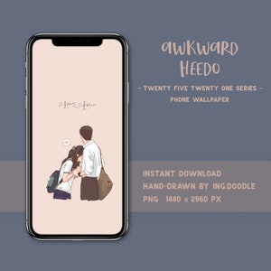 Peinlich HeeDo - Twenty Five Twenty One Kdrama Phone Lockscreen | Nam Joo Hyuk | Kim Tae Ri | Fan Art | Handy Wallpaper