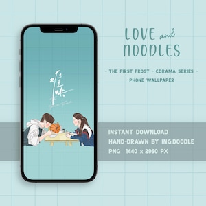 The First Frost - Love And Noodles - Cdrama Phone Lockscreen | Bai Jing Ting | Zhang Ruo Nan | 难哄 | Phone Wallpaper