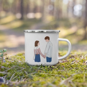 A Time Called You - Kdrama Mug | Ahn Hyo Seop | Jeon Yeo Been | 너의 시간 속으로 Kdrama Merch | Ceramic Mug | Enamel Mug