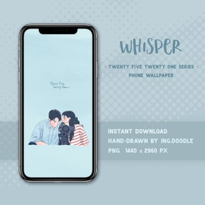 Whisper - Twenty Five Twenty One Kdrama Telefon Lockscreen | Nam Joo Hyuk | Kim Tae Ri | Fan Art | Handy-Tapete