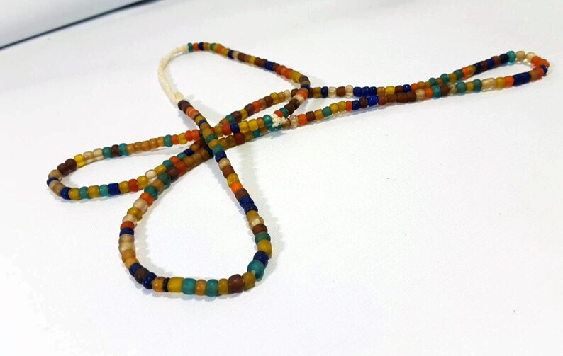 Tawaravadee Glass Trade Beads Necklace 74cm