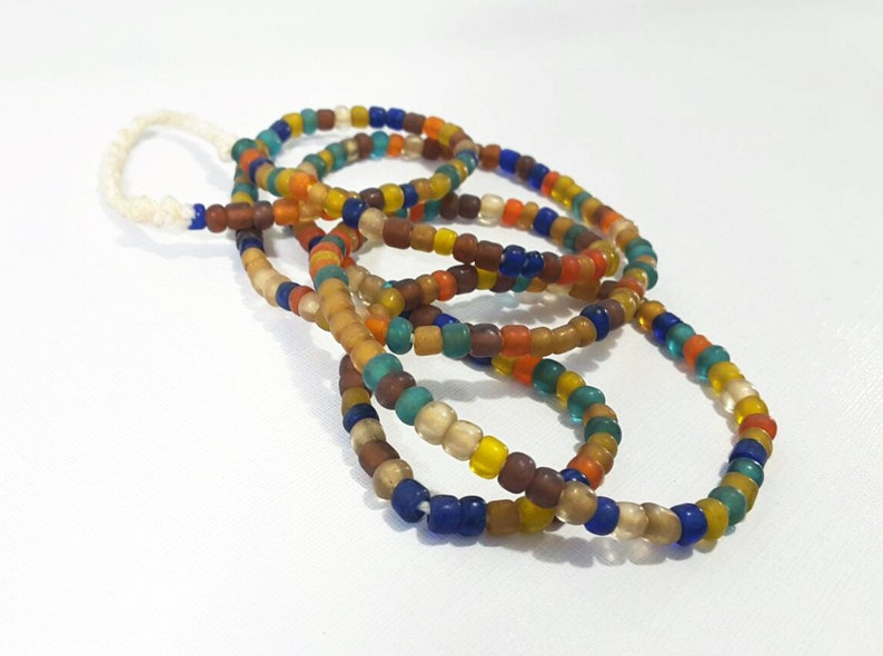 Tawaravadee Glass Trade Beads Necklace 74cm