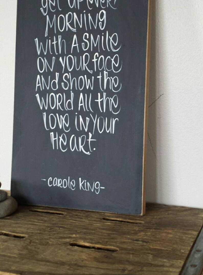 Carole King/ Beautiful lyrics/ wood sign/ inspirational quote/ | Etsy