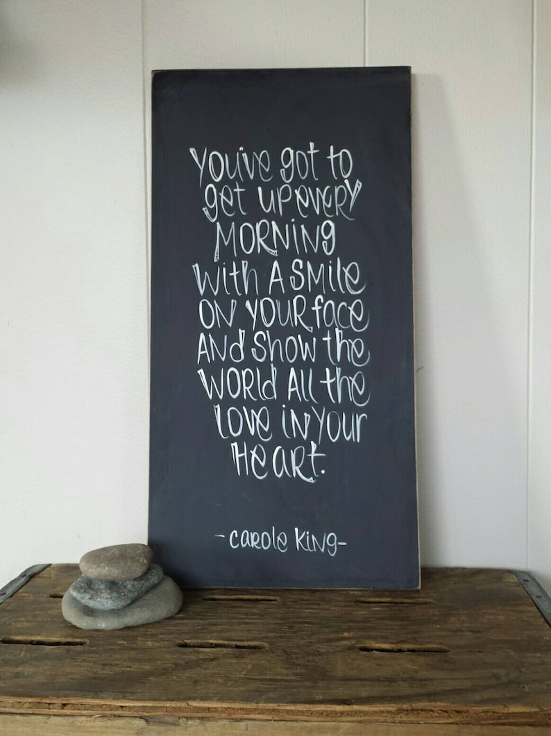 Carole King/ Beautiful lyrics/Tapestry/ wood sign/ custom Etsy