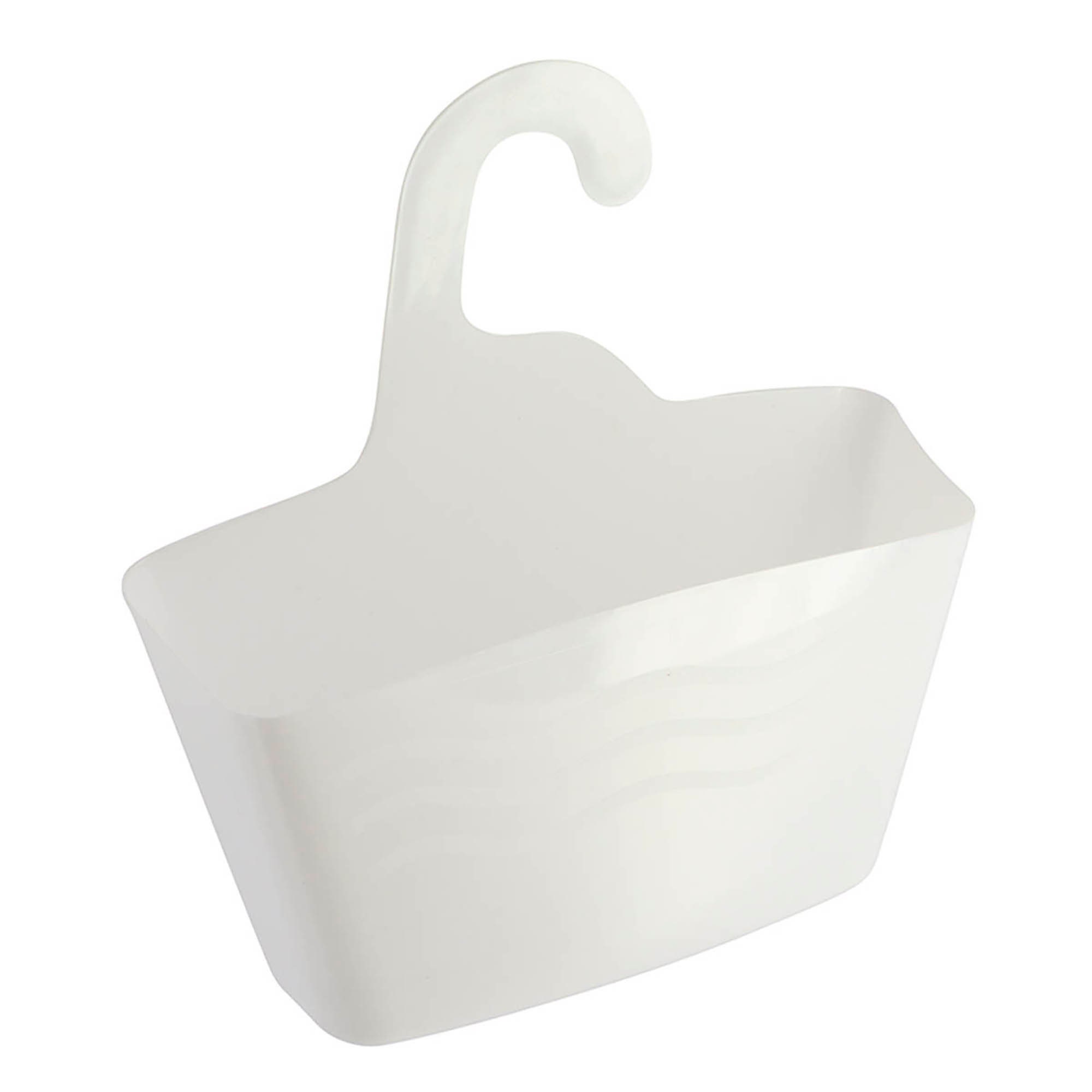 Evideco Hanging White Shower Caddy Organizer Plastic Basket