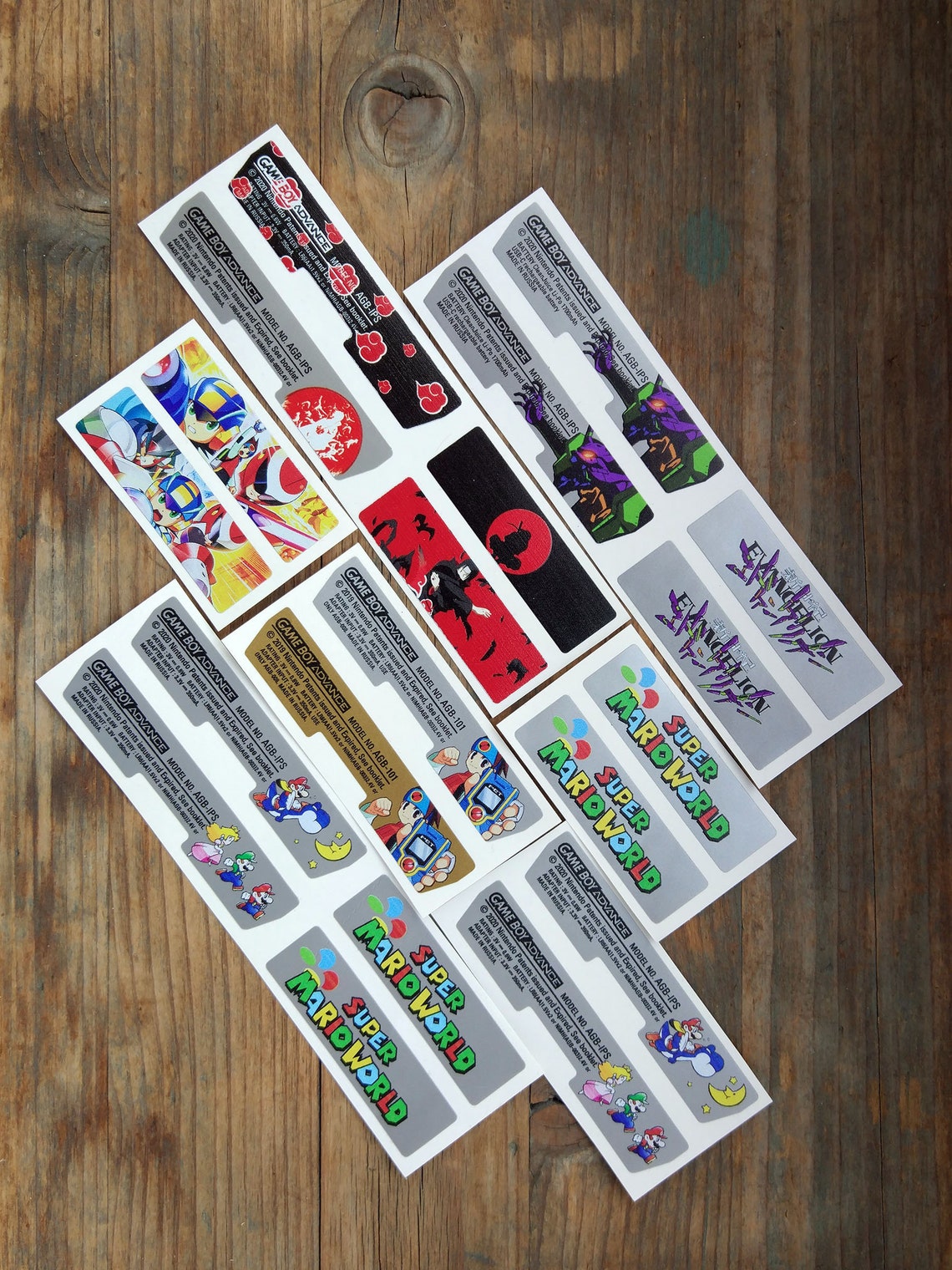 Custom GBA Vinyl Stickers Nintendo Game Boy Advance Etsy