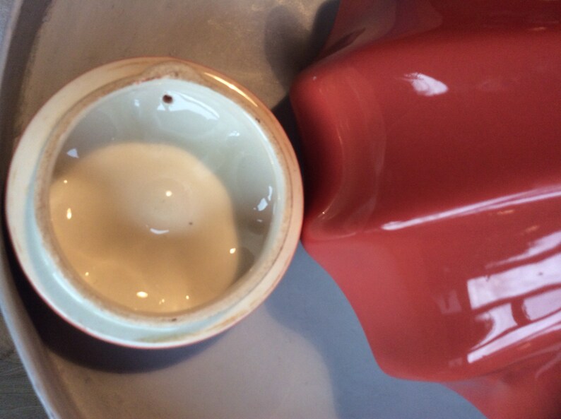 1980/'s Italian Jelly bright orange Tea pot
