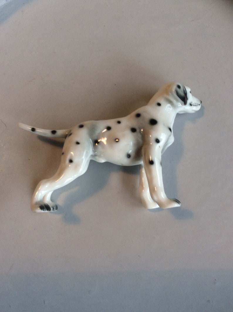 Vintage Dalmatian figurine ornament | Etsy
