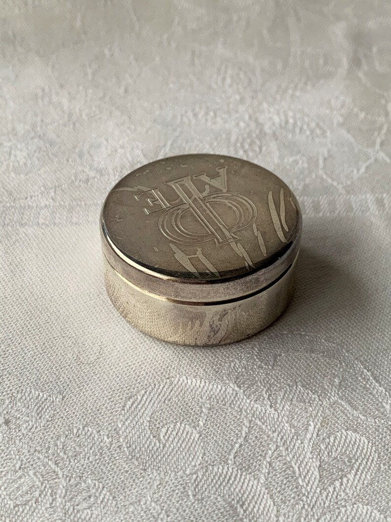 Vintage Sterling Silver Pill Box 1950's | Etsy