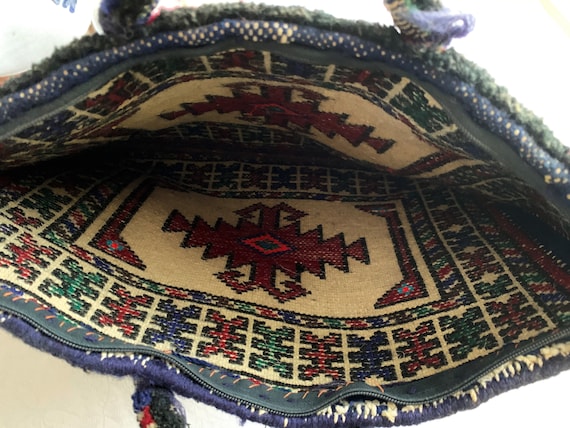 Vintage Ethnic Hand Woven Anatolian Wool Carpet B… - image 7