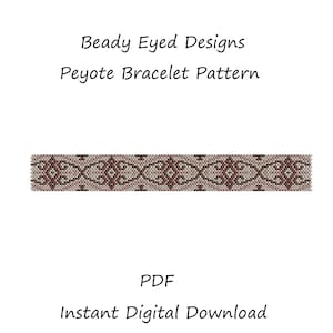 Peyote bracelet beading pattern
