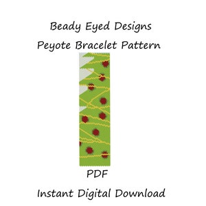 Peyote bracelet beading pattern