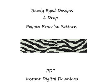 Peyote bracelet beading pattern