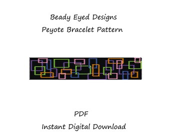 Peyote bracelet beading pattern