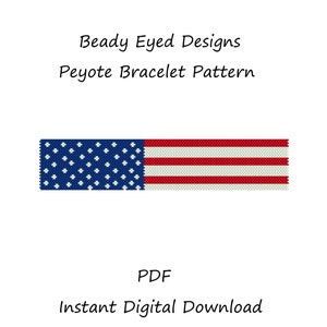Peyote bracelet beading pattern