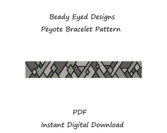 Peyote bracelet beading pattern
