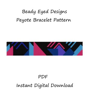 Peyote bracelet beading pattern