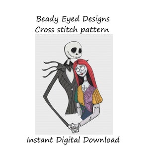 Jack & Sally Kreuzstichvorlage
