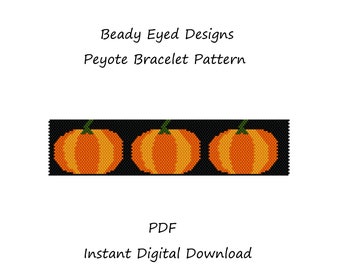 Peyote bracelet beading pattern