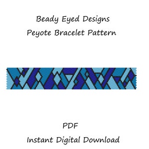Peyote bracelet beading pattern