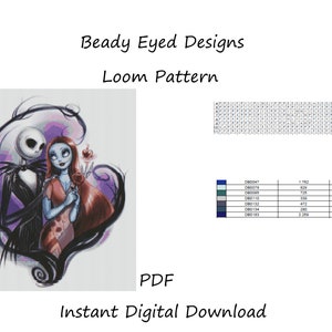 Loom tapestry beading pattern