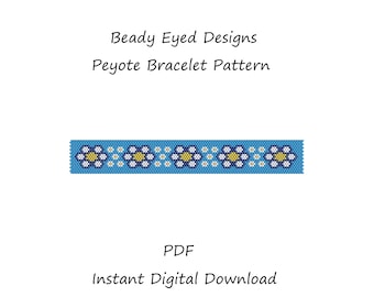 Patrón de cuentas de pulsera de peyote
