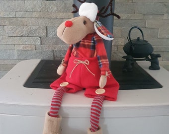 PDF pattern: Sitting and soft Christmas reindeer