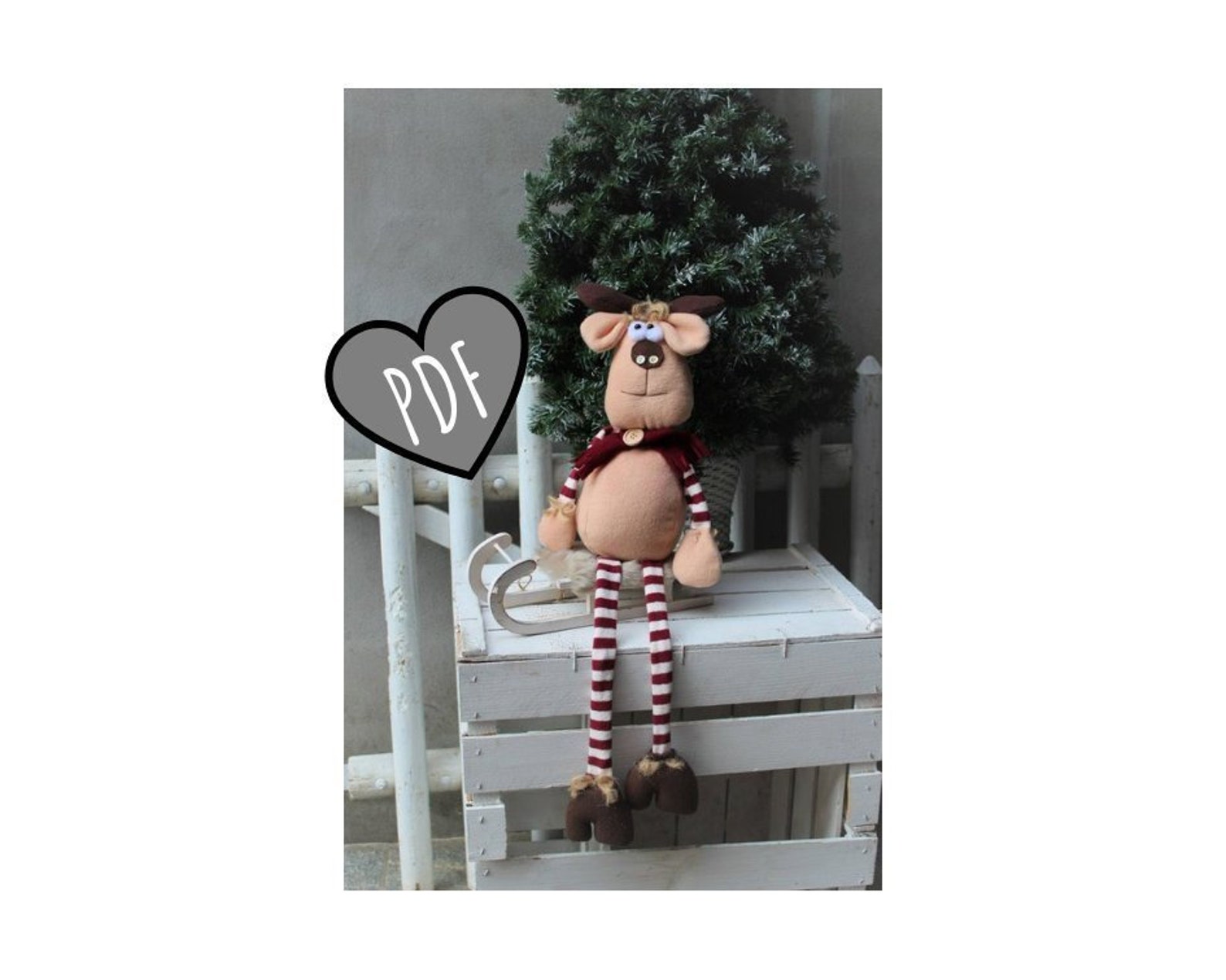 Sewing PDF Pattern Reindeer Sewing Tutorial to Make the Christmas ...