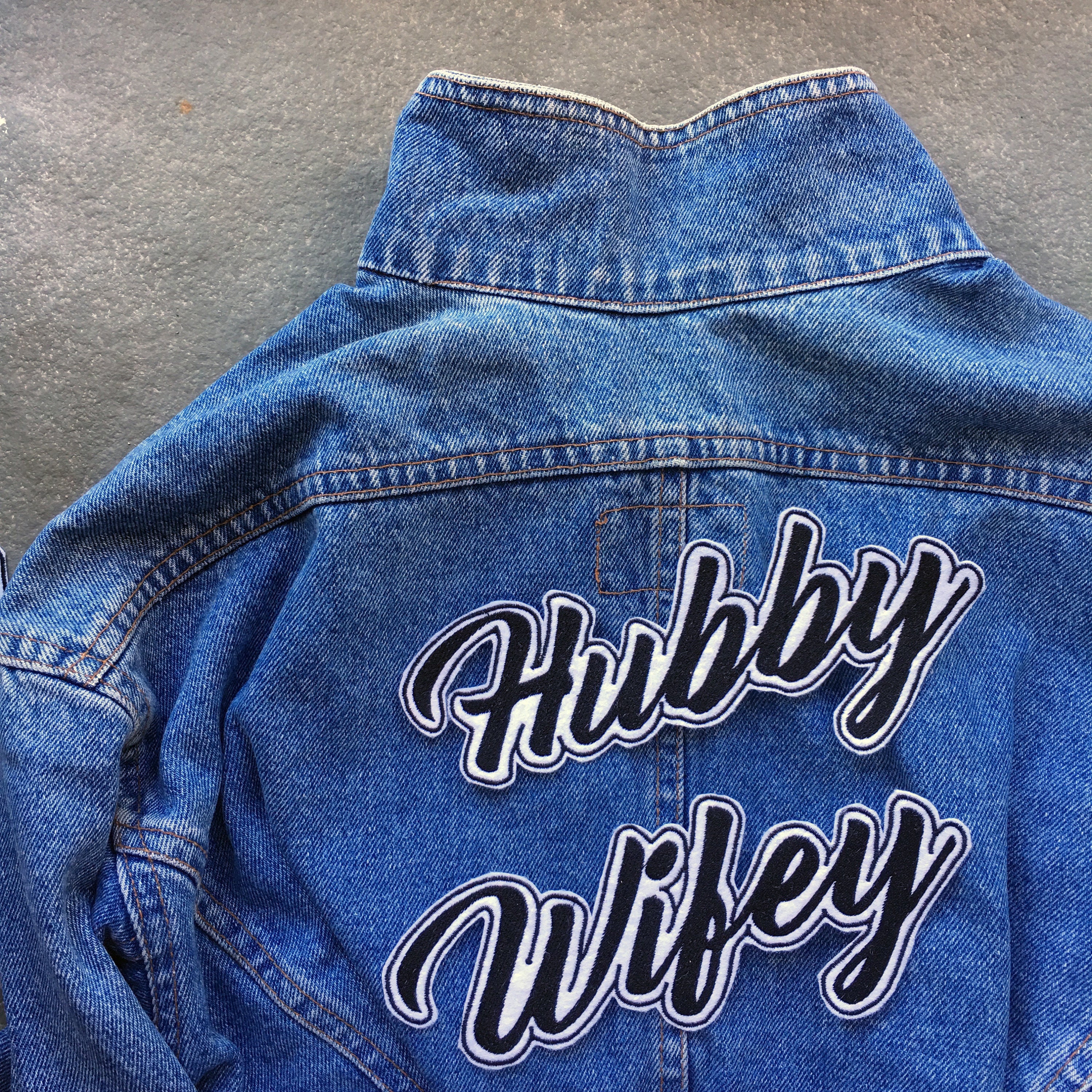 Bride Patch Embroidered Iron On Patch DIY Jacket Wifey Patch 10\u201d Large White MRS Wife Patch Patch