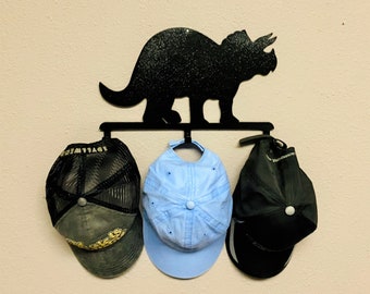 DINOSAUR Decorative Hook, Large Triceratops Coat Hooks, Organization Hooks, Metal Hooks, Dinosaur Room Decor, Dinosaur Wall Hook, Hat Hooks