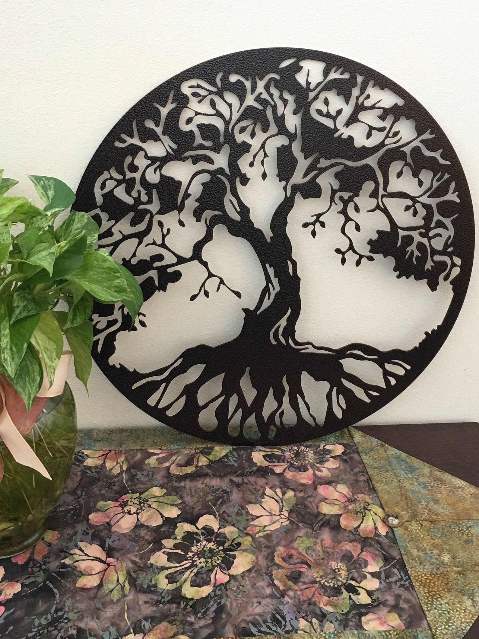 TREE OF LIFE 19 Metal Art Tree With Roots Tree Wall | Etsy