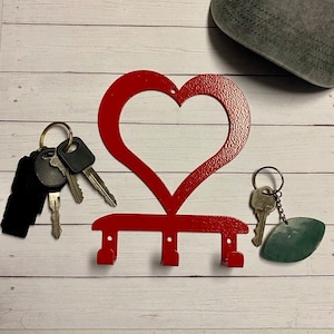 HEART Decorative Wall Hook Hanger, Organization Hooks, Metal Wall Hanger, Metal Hooks, Heart Home Decor, Love Heart Coat Hook, Key Hanger