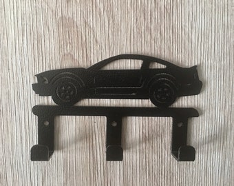 CLASSIC CAR Decorative Wall Hook Hanger, Pony Car Key Hanger, Organization Hook, Metal Wall Hanger, Metal Hook, Laser Cut Powder Coated Hook