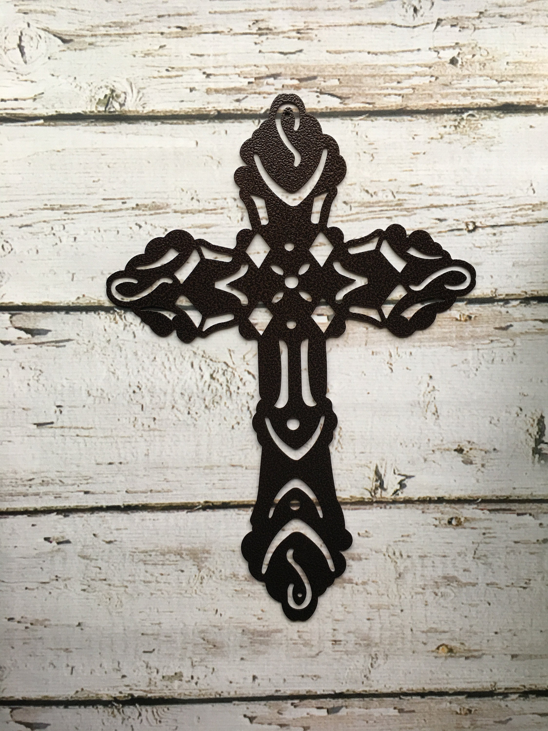 CROSS Metal Wall Decor, Celtic Style Cross, Religious Wall Art