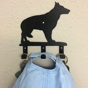 PASTOR ALEMÁN Perro Decorativo Gancho de pared Percha, Llave Gancho, Gancho de correa, Ganchos de percha de pared, Perro Pastor Alemán, Decoración metálica recubierta de polvo imagen 7