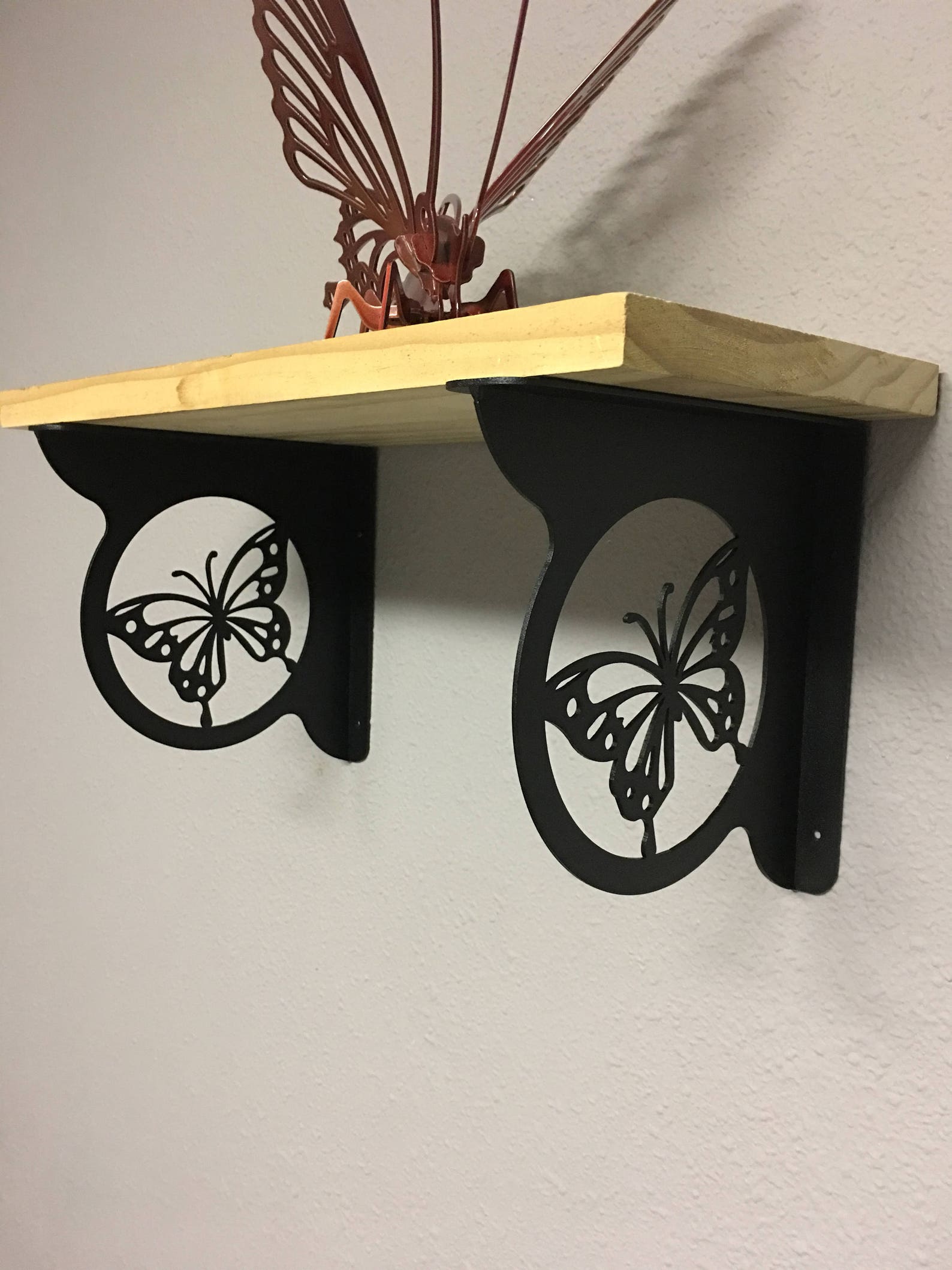 BUTTERFLY Decorative Shelf Brackets set of 2 Butterfly Etsy
