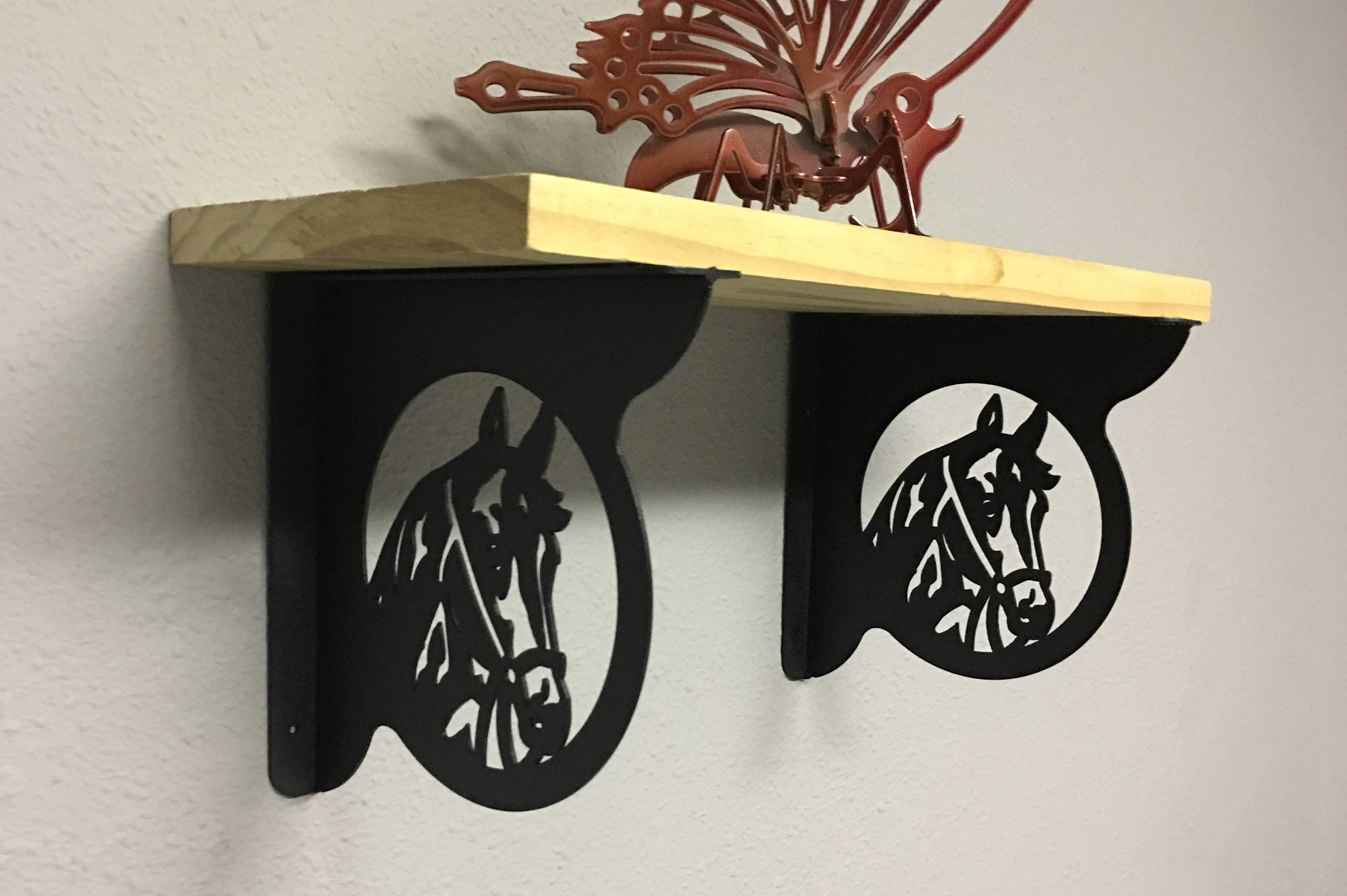 HORSE HEAD Soportes decorativos para estantes (juego de
