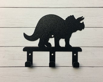 DINOSAUR Decorative Wall Hook Hanger, Organization Hooks, Metal Key Hanger, Metal Hooks, Laser Cut Powder Coated Hook, Hat Hook, Wall Hook