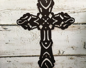 CROSS Metal Wall Decor, Celtic Style Cross, Religious Wall Art, Unique Cross, Decorative Christian Wall Hanging, Show of Faith Wall Hanging