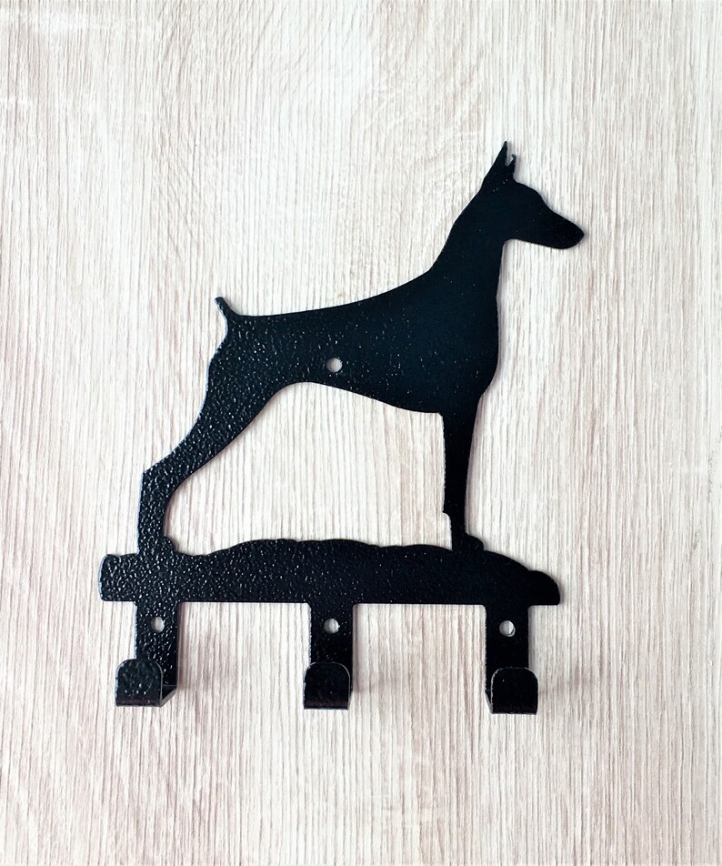 Doberman Dog Decorative Wall Hook Hanger Organization Hooks Etsy