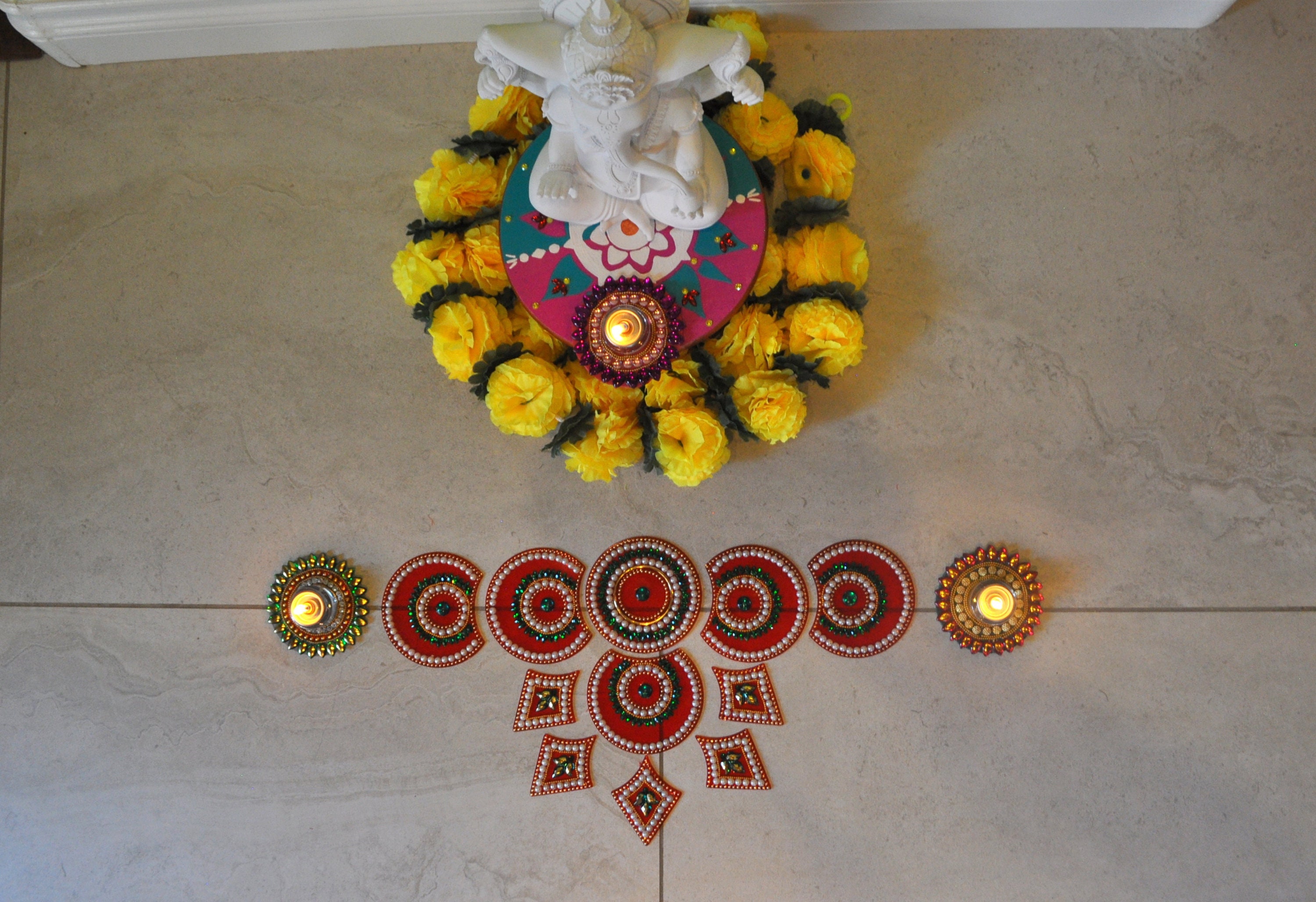 Indian Rangoli Puja Gift Acrylic Rangoli Diwali Party - Etsy