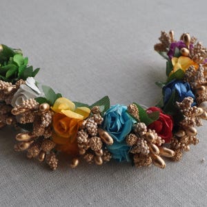 Indian Flower Gajra, Flower Veni, Rose Gajra, Indian Bridal Hair Accessory, Mehndi, Indian Dance Recital Hair Accessory, Flower Bun Wrap