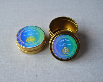 Lotus Thank You Gift, Personalized Favor Box, Party Favor Box, Puja Gift Box, Housewarming Return Gift, Hindu Festival Gift, Mehndi, Haldi
