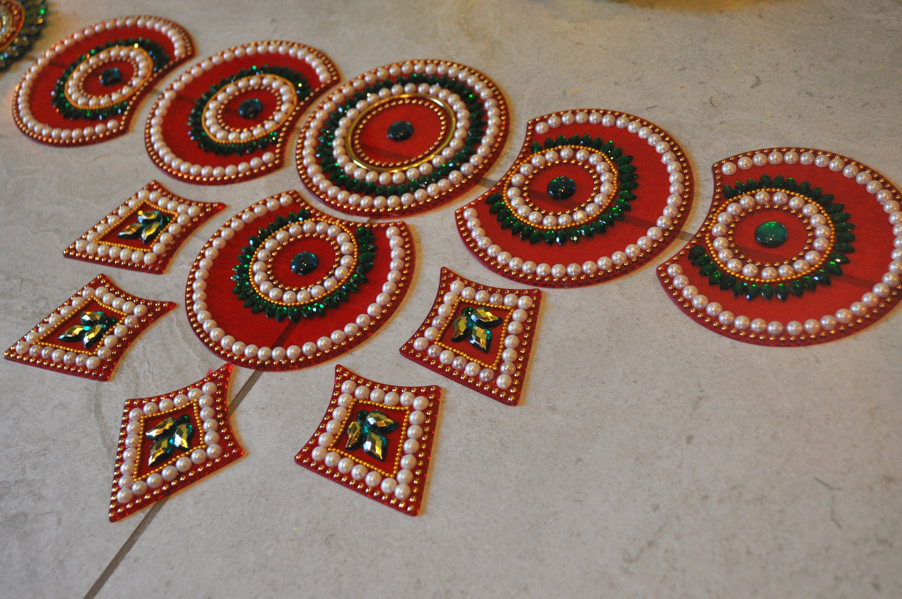 Indian Rangoli Puja Gift Acrylic Rangoli Diwali Party - Etsy