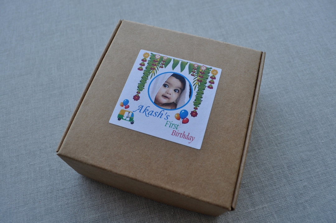 Personalized Gift Box, First Bday Return Gift, Gift Box With Photo